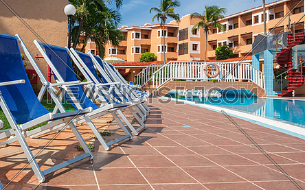 Exterior of luxury hotel, picture taken during the morning, Cuba Varadero.