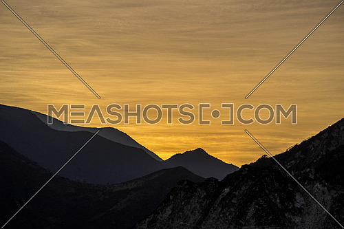 sunrise With mountains