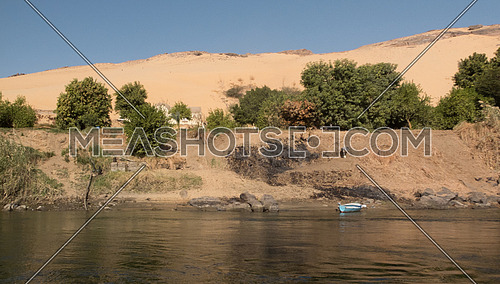 an abandoned boat in Aswan nile