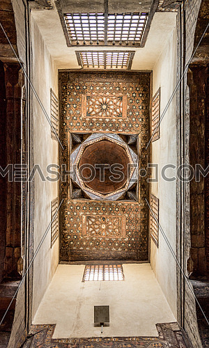 historic ceiling in ElSehemy House cairo egypt
