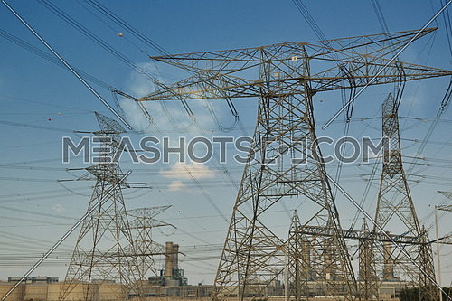 Electrical power tansmission  lines and network towers