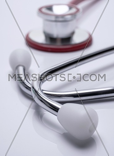Stethoscope isolated on white background, conceptual image, vertical composition