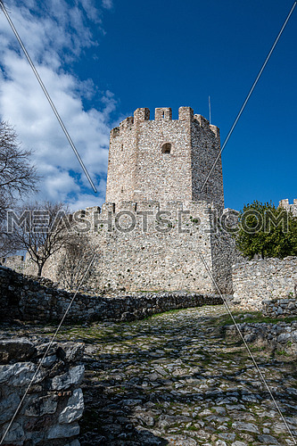 The Platamon Castle is a Crusader castle (built between 1204 and 1222) in northern Greece and is located southeast of Mount Olympus, in a strategic position which controls the exit of the Tempe valley