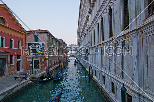Venice Italy "ponte dei sospiri " sight bridge unusual view