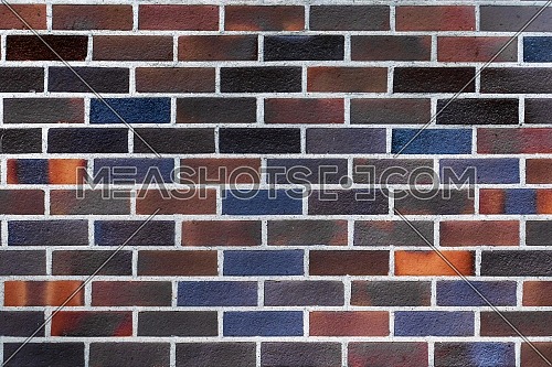 Colourful brick weaving architectural background texture