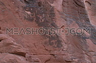 A view of the Petroglyphs left by the Anasazi people in the southern Nevada desert in and around the valley of fire.