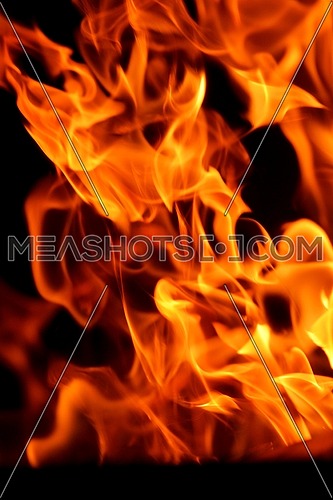 fire flame background pater frame on black background