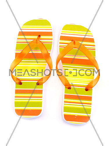 woman shoe for summer and beach isolated on white bacground
