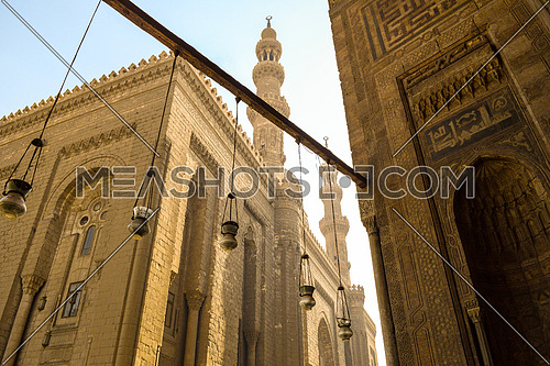 Outside view of El Refaie mosque from the gate of El Sultan Hassan mosque