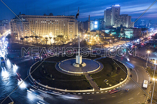 Long Shot for Tahrir Square From day to Night