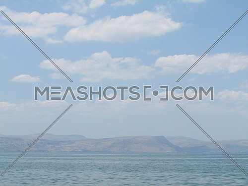 Sea of Galilee with view to mount Arbel