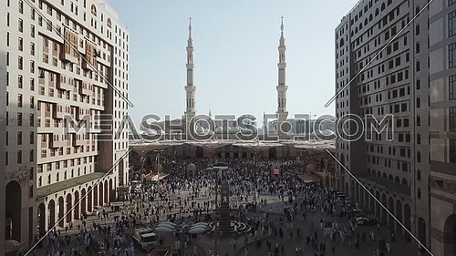 Ariel shot drone for Al-Masjid an-Nabawi in KSA at day