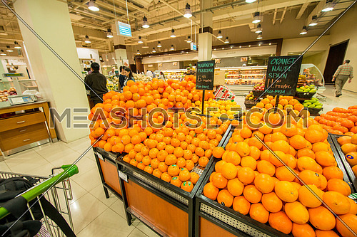 fruits in a supermarket