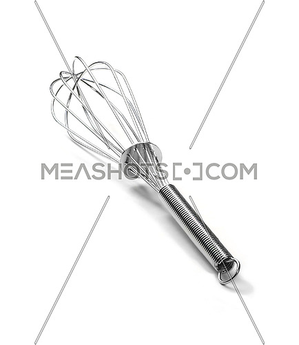 stainess steel wkitchen whip isolated on white background