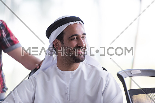 Arabian business man in a meeting