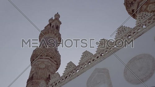 Tilt Up Shot for Al-Azhar Mosque's Minaret in Cairo by day