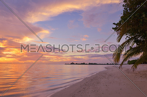beautiful tropical beach background landscape nature sunset