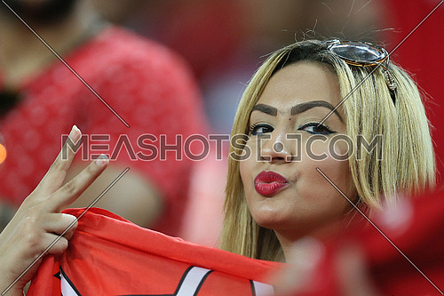 Al AHLY Fan During Egyptian FC Al AHLY VS AS ROMA match in abudhabi.
