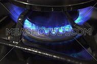 a gas stove burner in 4k
