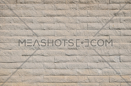 Beige white stone brick shaped tiles exterior wall background texture pattern
