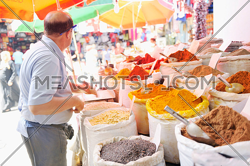 oriental spice market store at turkey