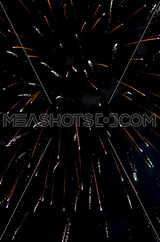 fireworks taken off on the sky