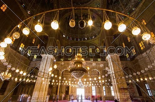 Timelapse inside Mohamed Ali mosque at Saladin Citadel in Cairo