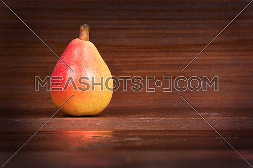 In the picture one pear  \