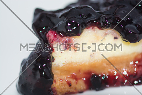 cheese cake Dessert with raspberry topping