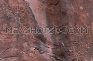 A view of the Petroglyphs left by the Anasazi people in the southern Nevada desert in and around the valley of fire.