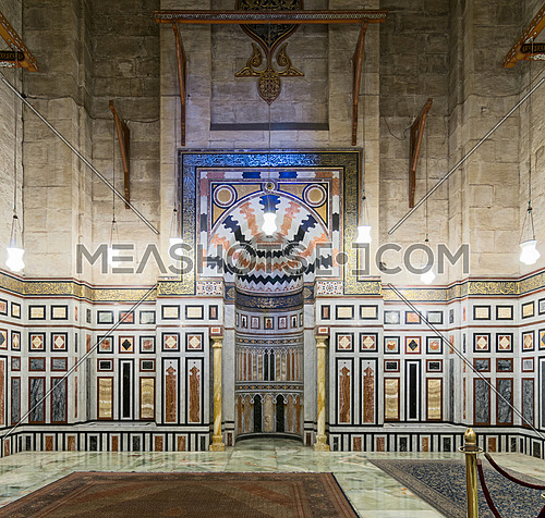 Interior of Al Rifai Mosque, Cairo, Egypt