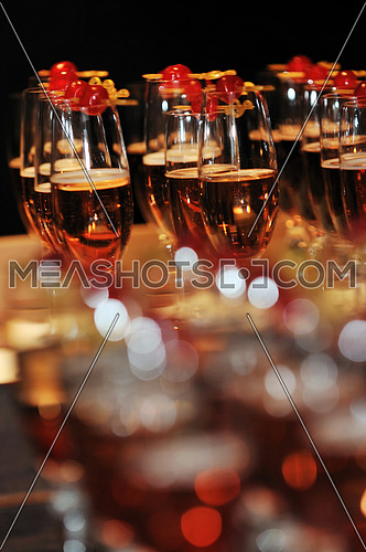 coctail and banquet catering party event at beautiful hotel restaurant on night