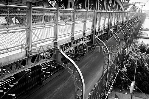Vintage Cairo.. Black & white photoset from the bridge of Imbaba; the only railway bridge across the Nile in Cairo, was built in 1912 & 1924 in Egypt