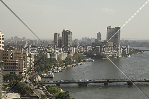 Long shot by the Nile and qasr el nile bridge
Cairo Egypt