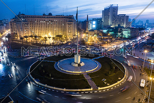 Long Shot for Tahrir Square From day to Night