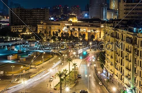 Timelapse for Tahrir Square showing Egyptian Museum