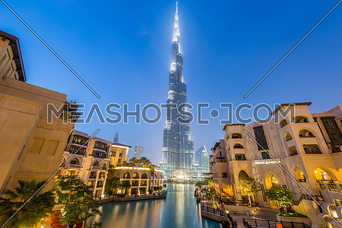 Burj Khalifa skyscraper in Dubai UAE, is tallest tower in the world