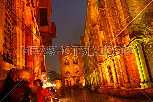 El Moez Street Old Cairo at night