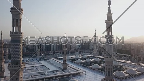 Ariel shot drone for Al-Masjid an-Nabawi in KSA at day