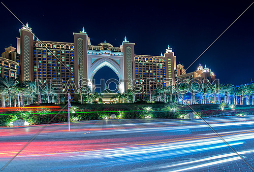 Dubai - JANUARY 8, 2015: Atlantis the Palm Hotel on January 8 in UAE, Dubai. Atlantis is luxury hotel in Dubai