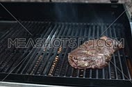 Grilling steak
