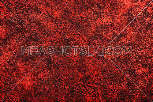 Close up abstract grunge red and black background with brushstroke and splatter pattern