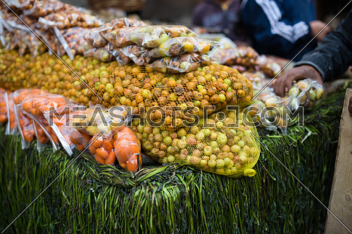 mixed fruit on middle eastern street market