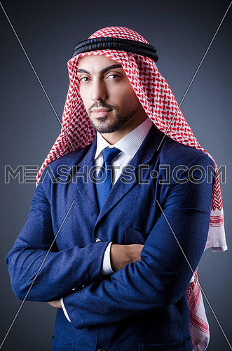 Arab businessman in studio portrait