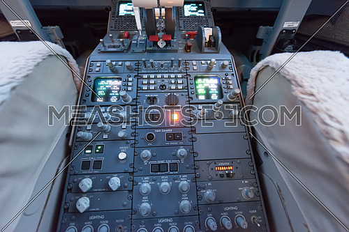 cockpit of a modern private aircraft in the Middle East