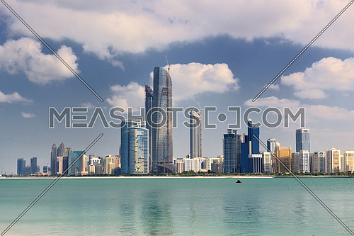 modern arabic City Abu Dhabi  Landscape and cityscape panorama