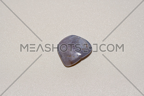 Mineral Blue Agate isolated on a white background