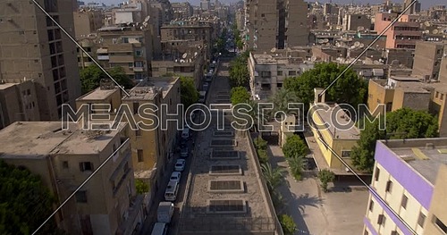 Follow shot for Metro Tunnel starting from Urban in cairo at day