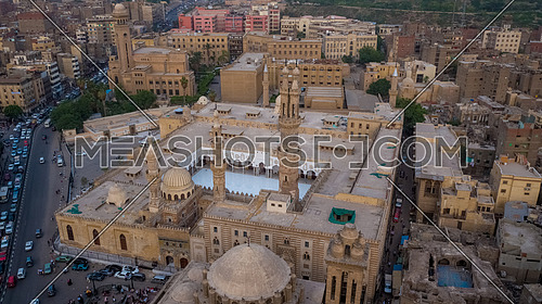 Extreme Long Shot for Al-Azhar Mosque in Cairo by day.