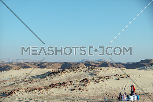 Long shot for Ain Hodouda - Sinai Trail at day.